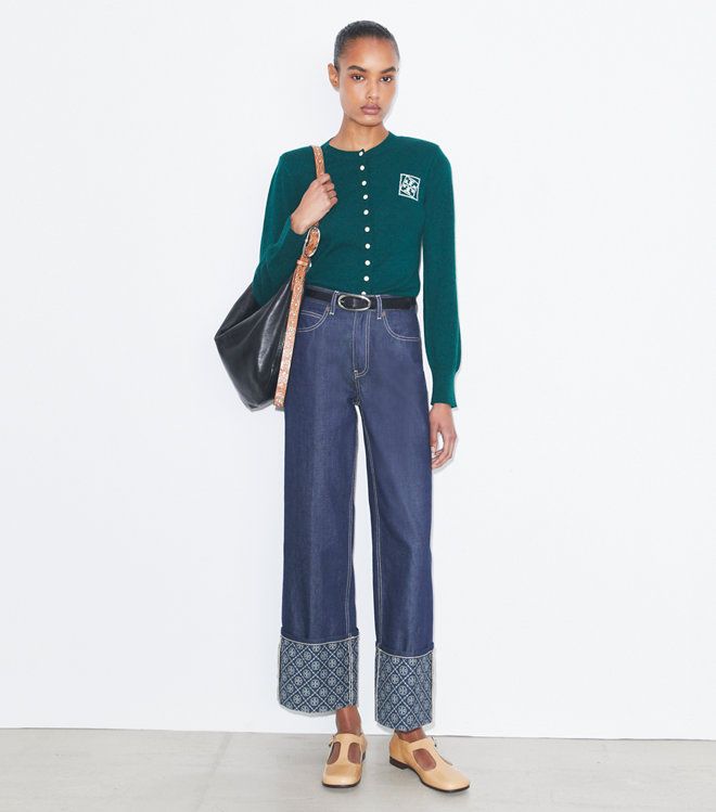 Tory Burch - Áo cardigan len