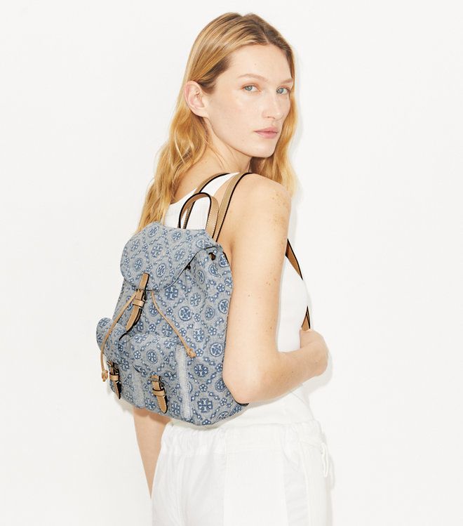 Ba lô denim T Monogram