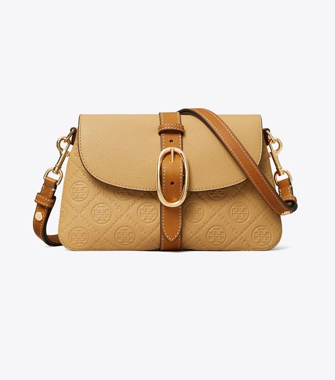 Tory Burch - Túi đeo vai T Monogram Pebbled Soft nhỏ