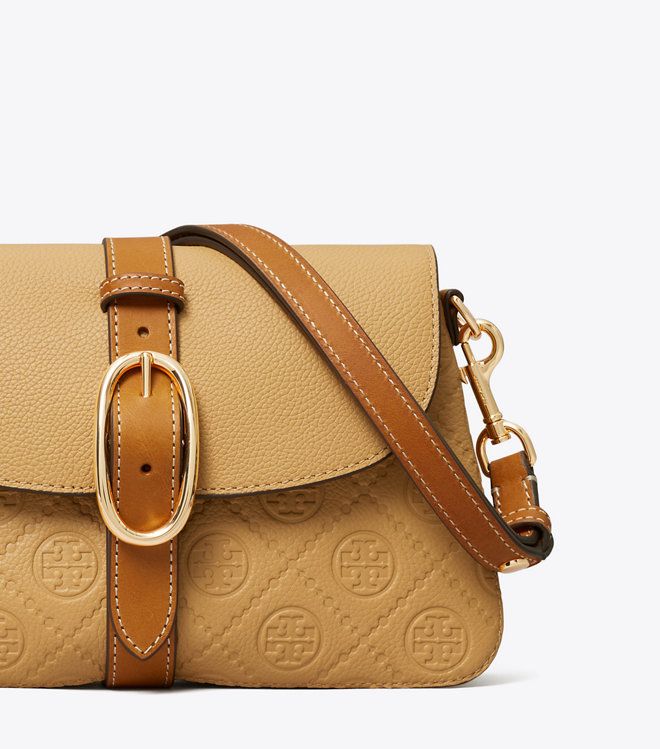 Tory Burch - Túi đeo vai T Monogram Pebbled Soft nhỏ