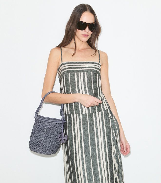 Tory Burch - Túi bucket crochet Ella