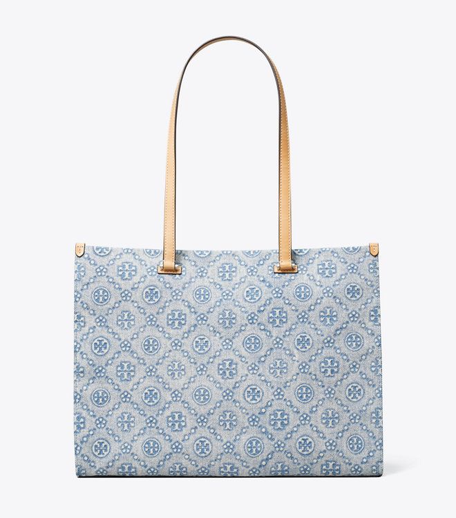 Túi tote T Monogram denim