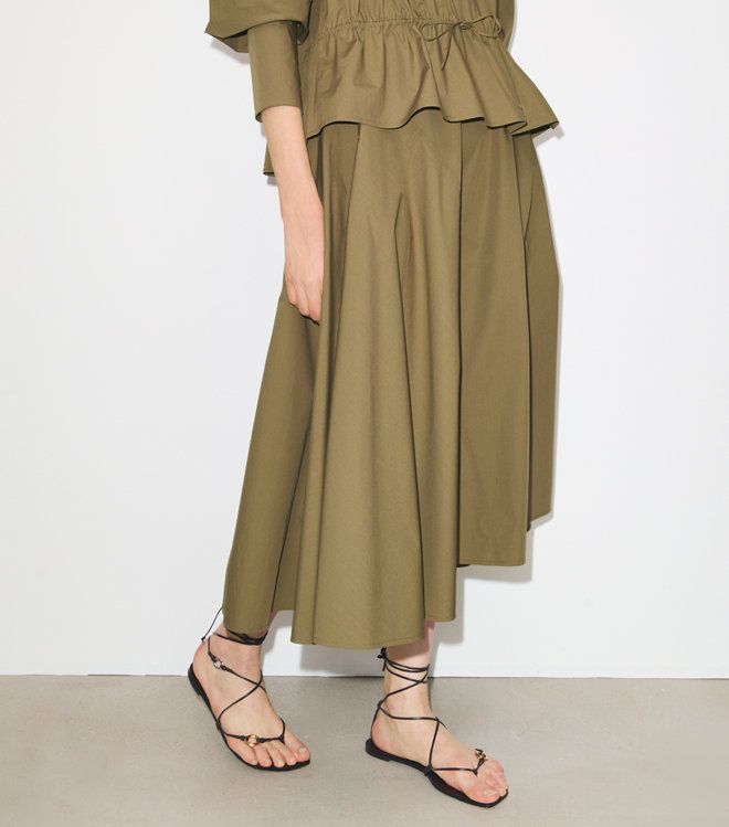 Tory Burch - Chân váy Cotton Poplin