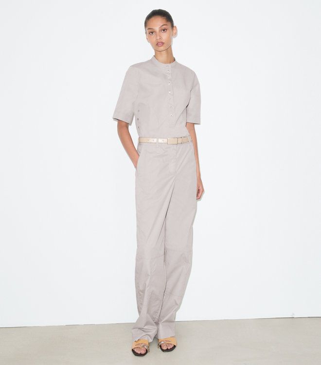 Tory Burch - Áo sơ mi cotton cổ trụ