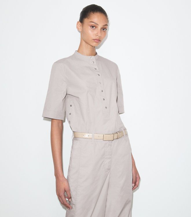 Tory Burch - Áo sơ mi cotton cổ trụ