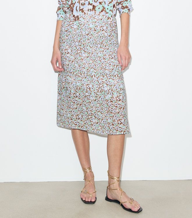 Tory Burch - Chân váy xếp ly Viscose