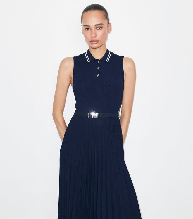 Tory Burch - Váy xếp ly viscose
