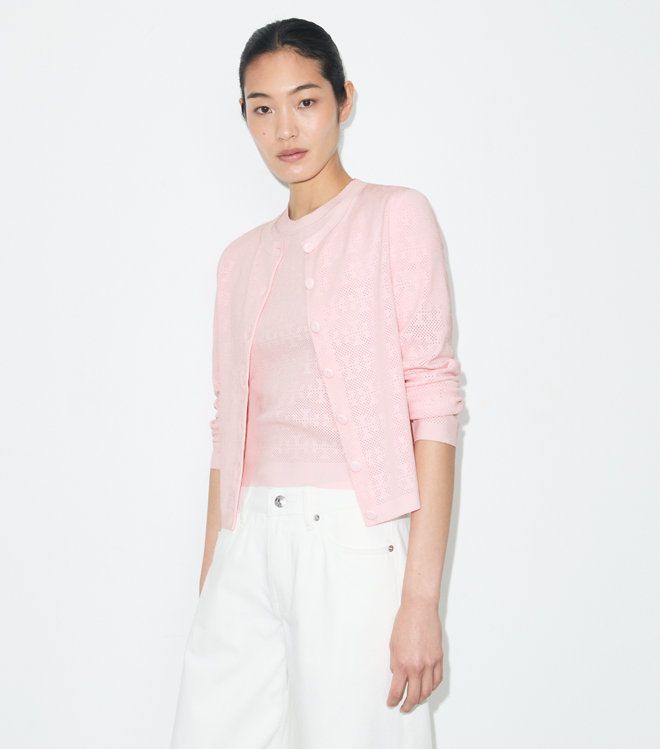 Tory Burch - Áo cardigan Viscode dệt họa tiết