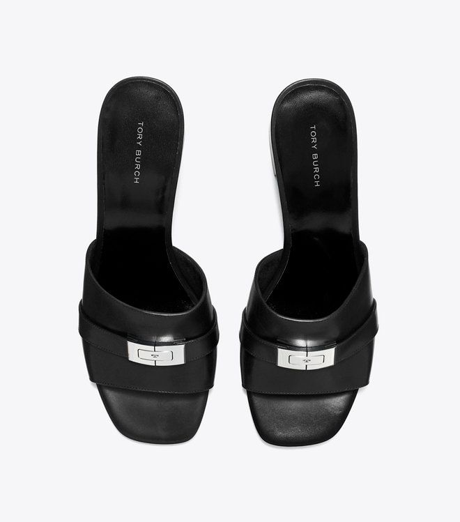 Tory Burch - Sandal mule cao gót Leelee