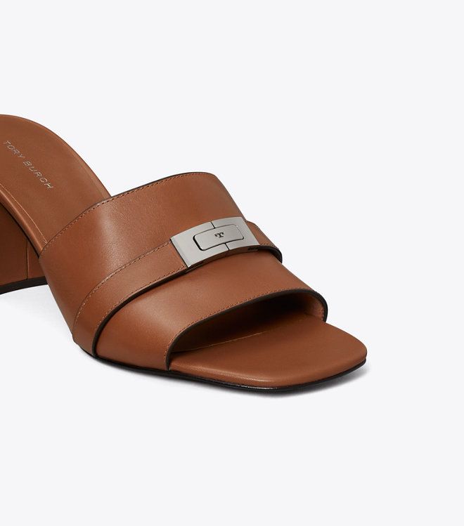 Tory Burch - Sandal mule cao gót Leelee