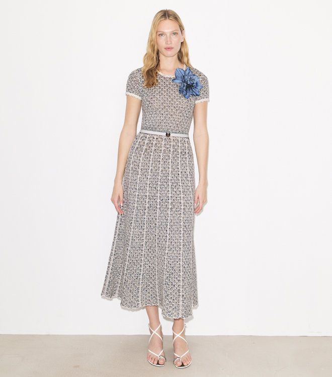 Tory Burch - Đầm Appliqué đính hoa