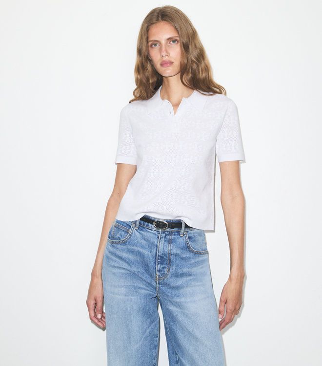 Tory Burch - Áo polo dệt kim