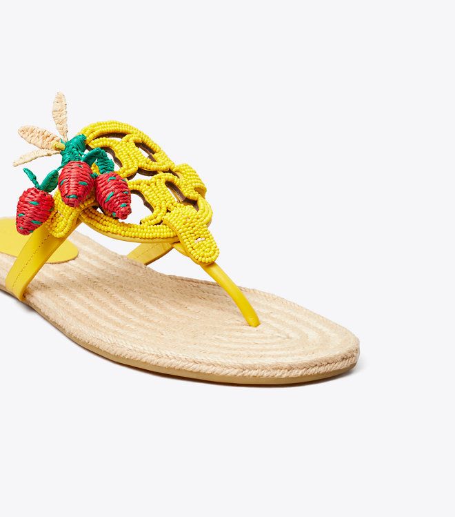 Tory Burch - Sandals espadrille Miller đính hạt