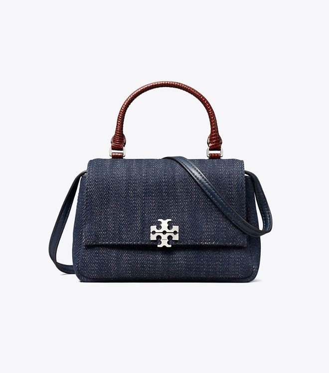 Tory Burch - Túi đeo chéo Mini Charlie Denim