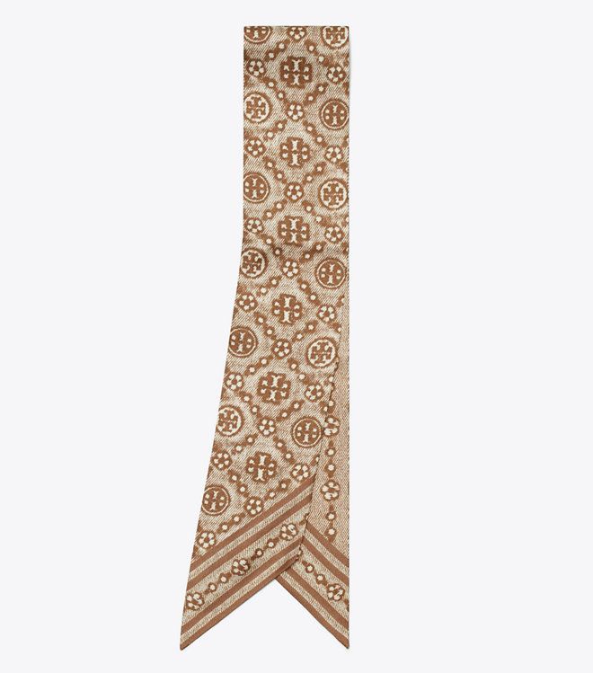 Tory Burch - Ruy băng lụa T Monogram