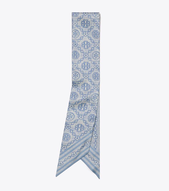 Tory Burch - Ruy băng lụa T Monogram