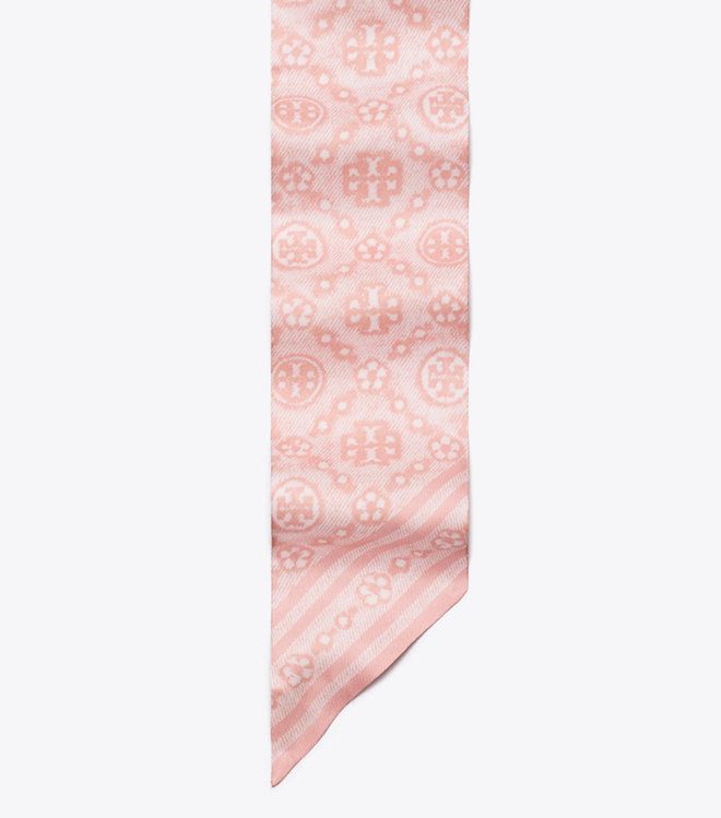 Tory Burch - Ruy băng lụa T Monogram
