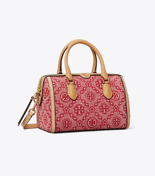 Túi mini T Monogram Denim Barrel