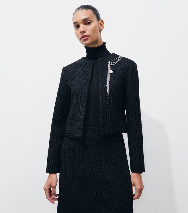 Áo Khoác Embellished Boucle Jacket