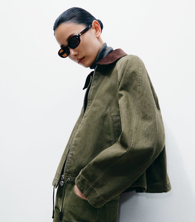 Áo khoác bomber denim