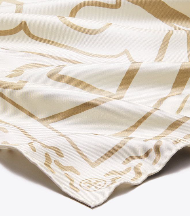 Tory Burch - Khăn vuông lụa Trocadero Horses