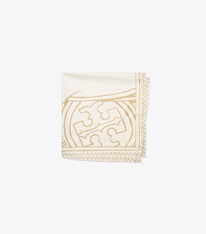 Tory Burch - Khăn vuông lụa Trocadero Horses