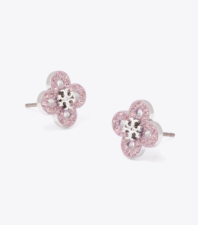 Tory Burch - Bông tai hình cỏ ba lá Forget Me Not