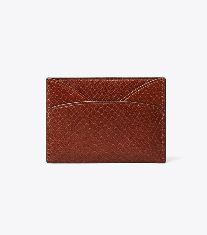 Tory Burch - Ví thẻ Romy da dập vân rắn