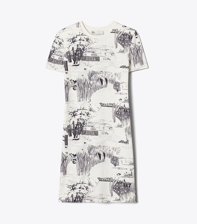 Váy Printed Cotton T-Shirt Dress