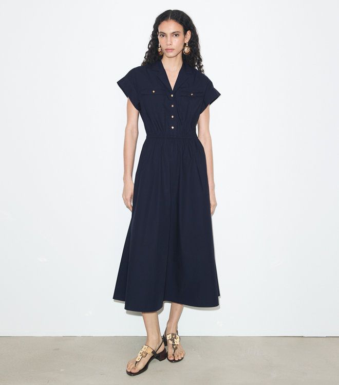 Tory Burch - Đầm sơ mi poplin