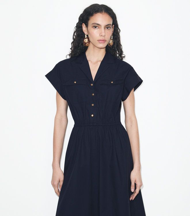 Tory Burch - Đầm sơ mi poplin