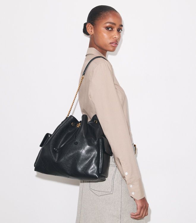 Túi đeo vai Charlie Quilted Drawstring