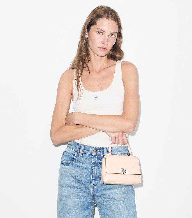 Tory Burch - Túi đeo chéo quilted Mini Charlie