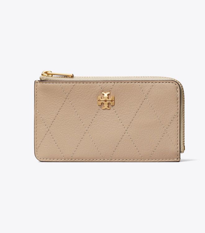 Tory Burch - Ví đựng thẻ Charlie khóa zip