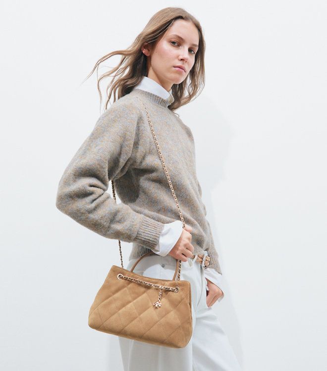 Túi Small Fleming Carryall da lộn