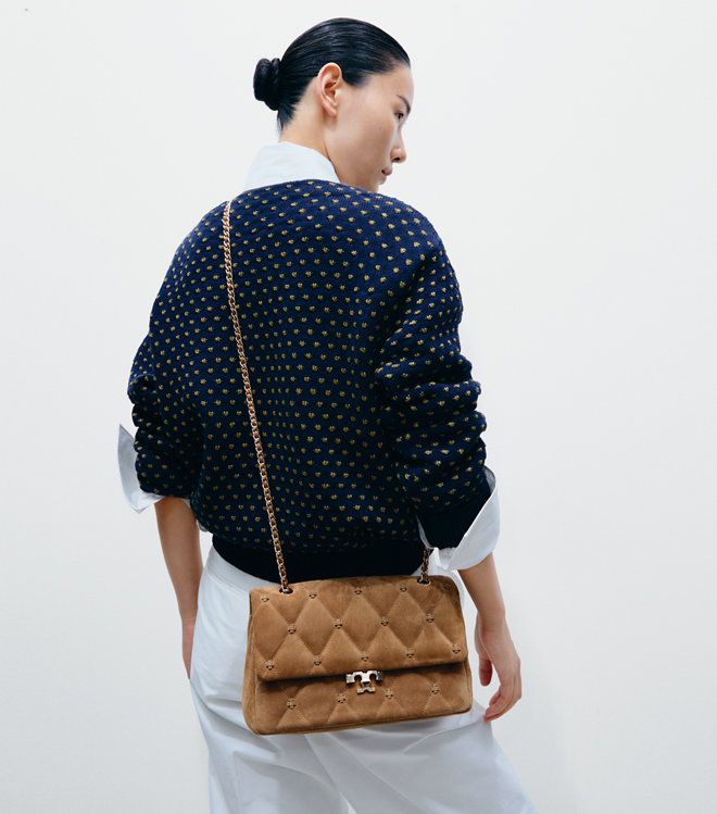 Túi đeo vai Bunny Knot Suede