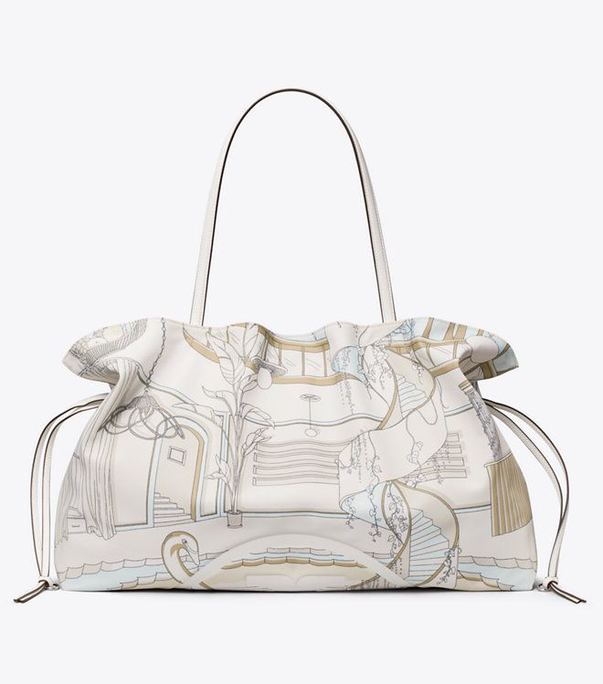 Tory Burch - Túi drawstring in họa tiết Ella