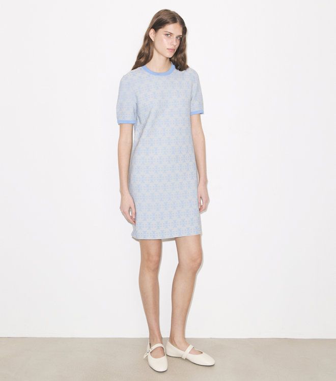 Tory Burch - Đầm cổ tròn vải viscose