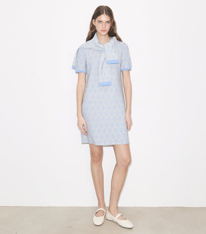 Tory Burch - Đầm cổ tròn vải viscose