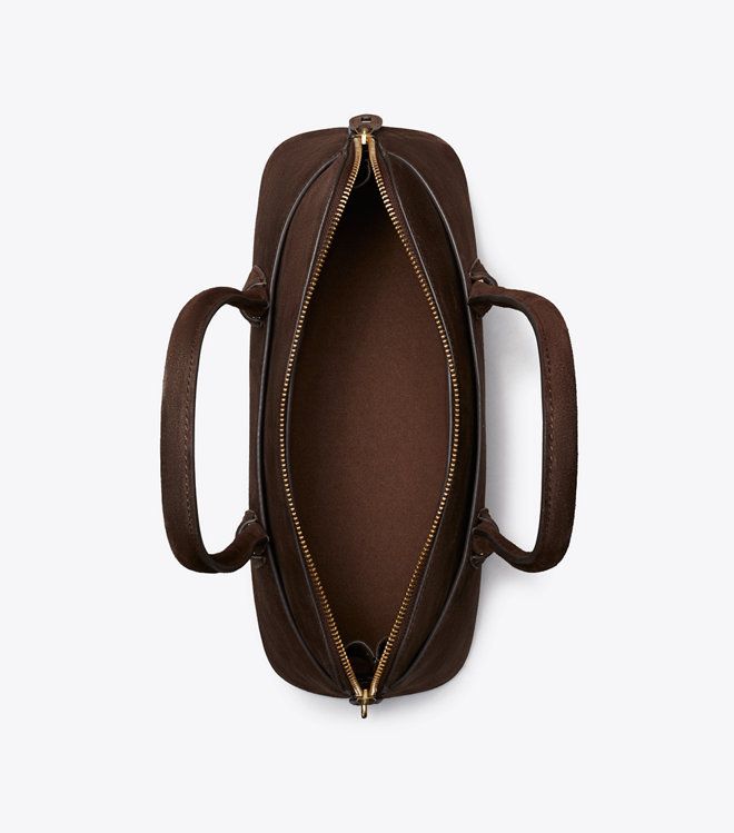 Tory Burch - Túi satchel Lock East-West da lộn