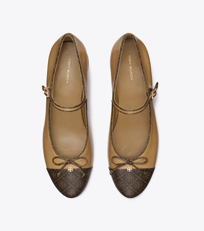 Giày Cap-Toe Mary Jane Bow Ballet 25Mm