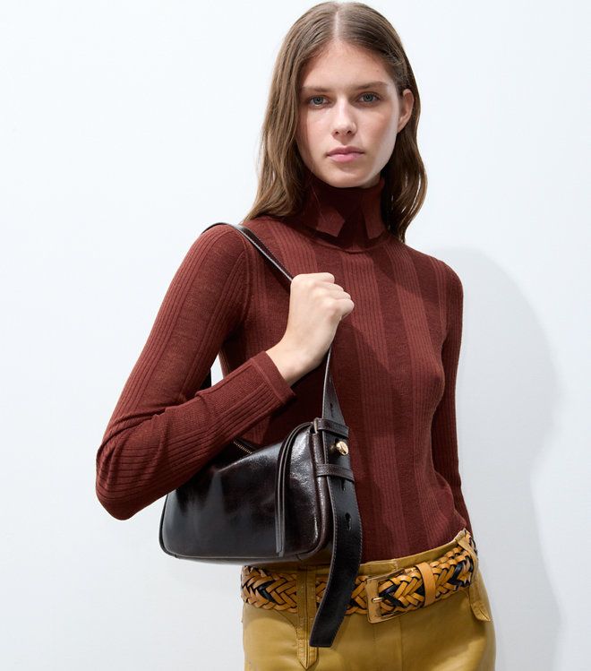 Túi đeo vai Small Romy hiệu ứng distressed