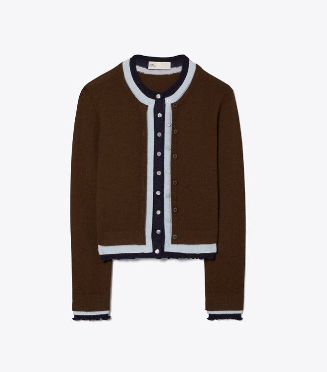 Áo Triple Layer Wool Cashmere Cardigan