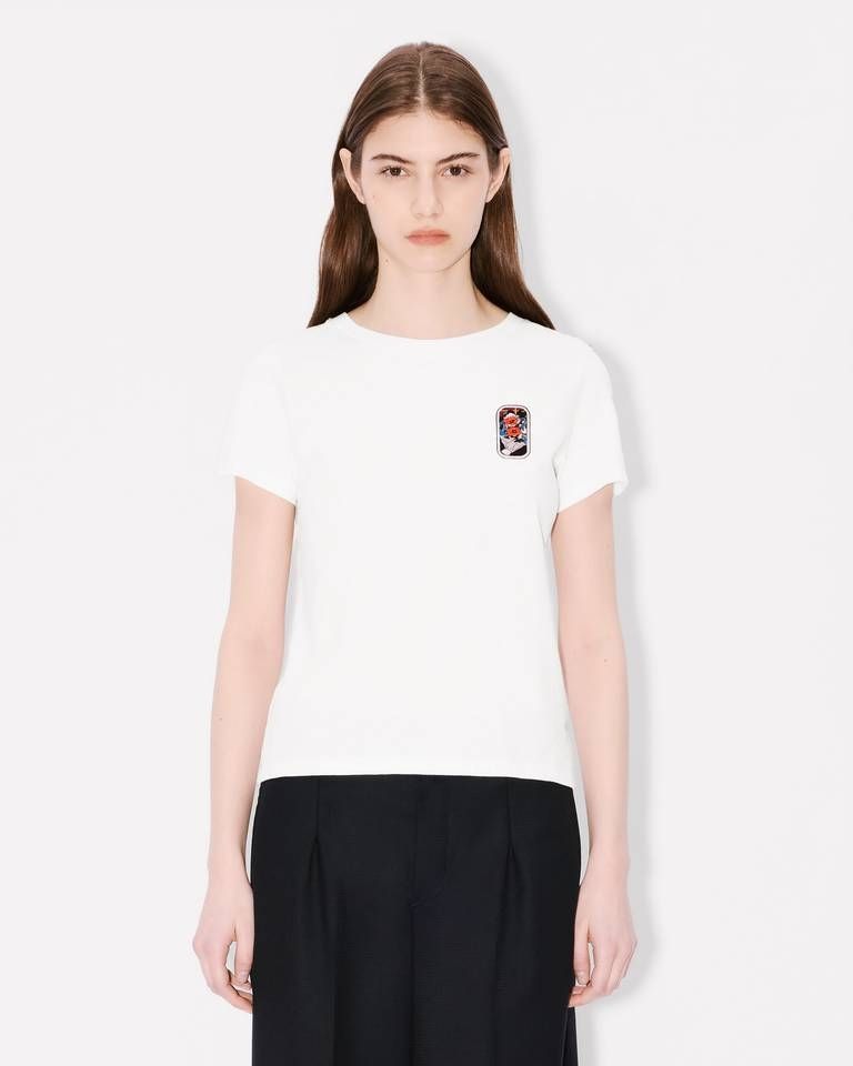 Kenzo - Áo thun cotton Boke Flower hình in