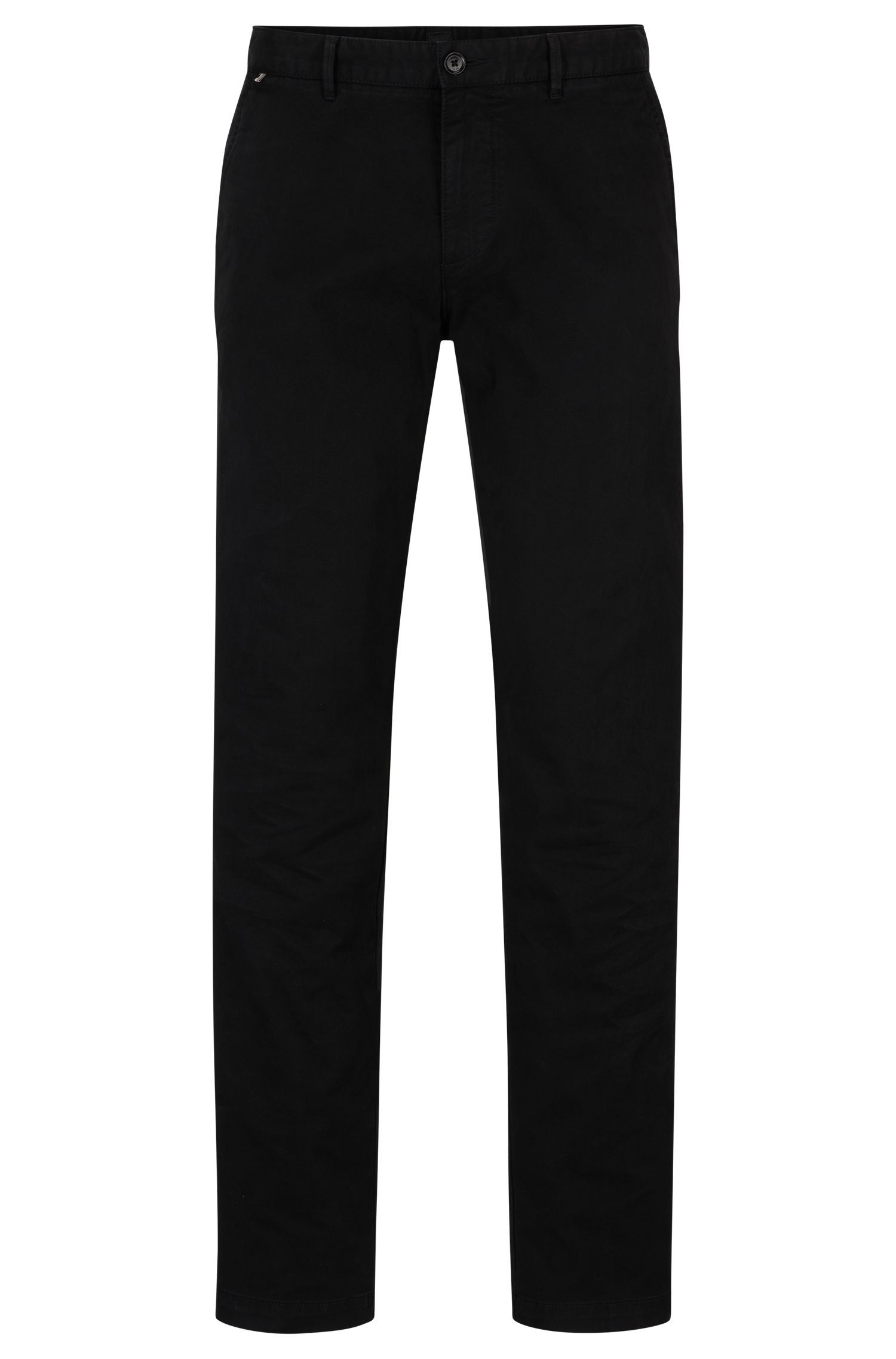BOSS - Quần chinos dáng regular fit vải gabardine cotton co giãn