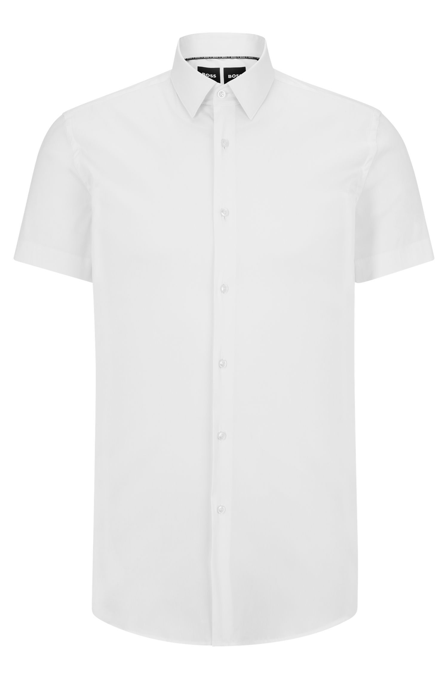 BOSS - Áo sơ mi dáng ôm slim fit với cổ kent