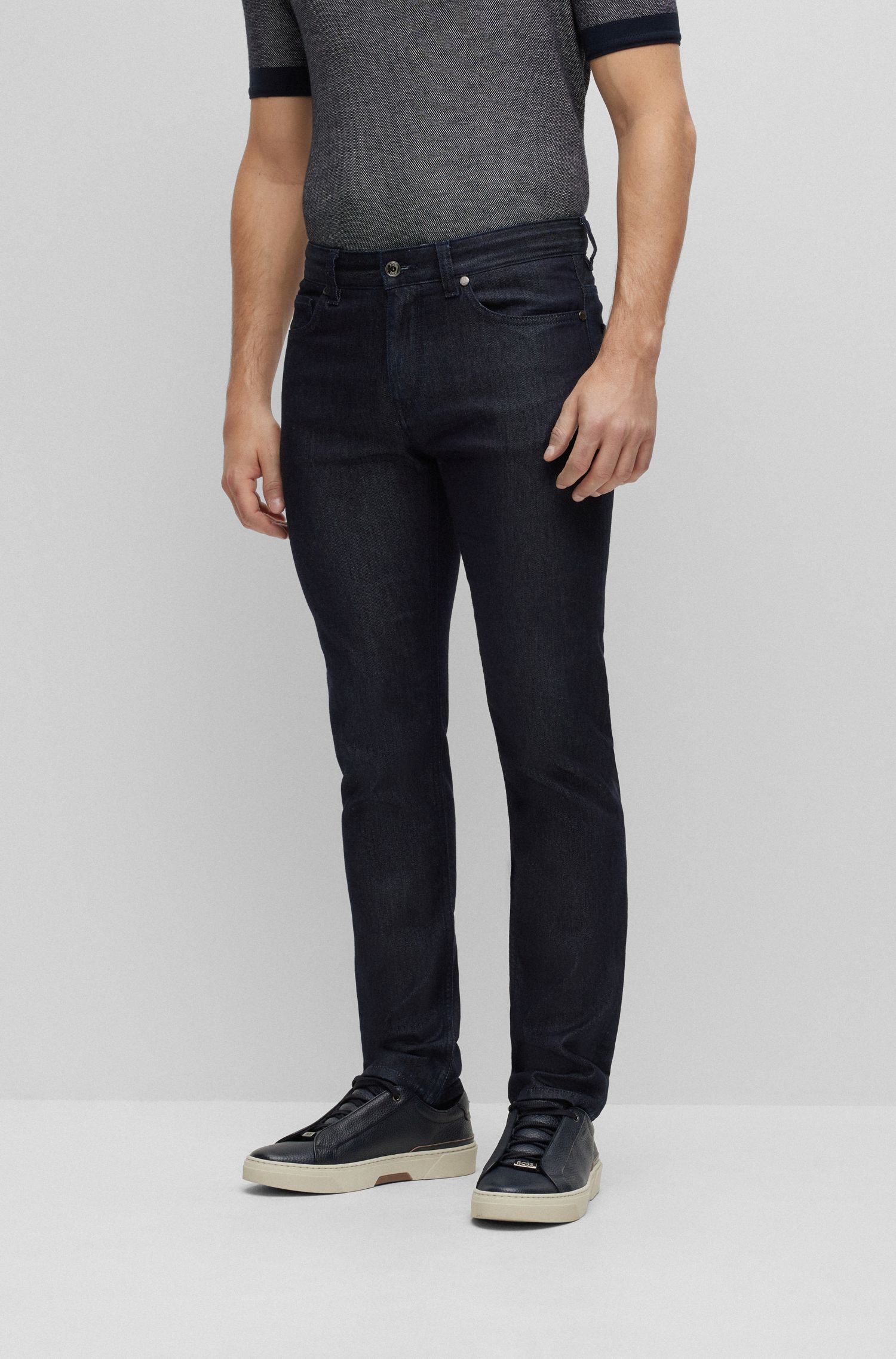 BOSS - Quần jeans vải denim co giãn của Ý