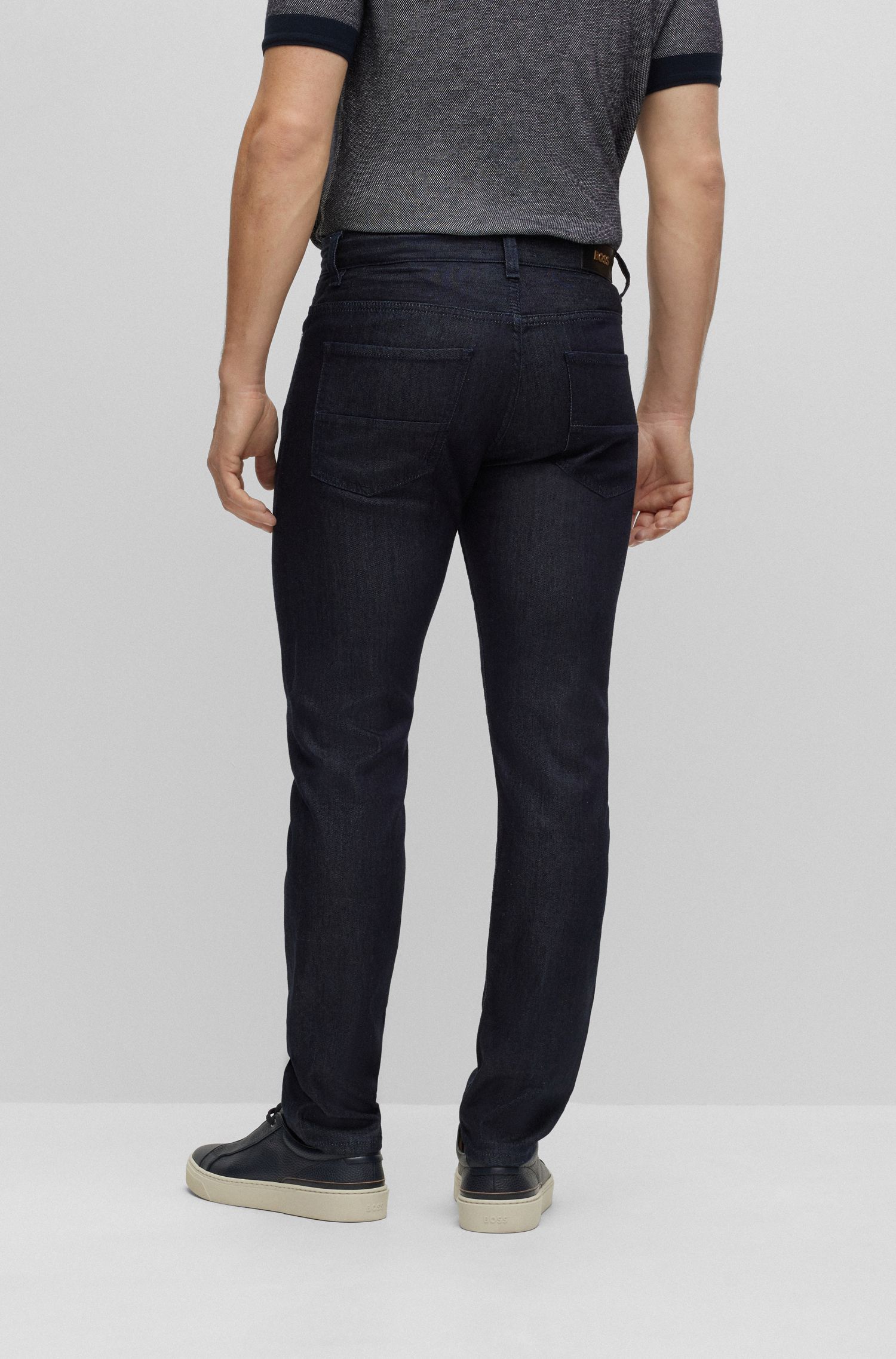 BOSS - Quần jeans vải denim co giãn của Ý