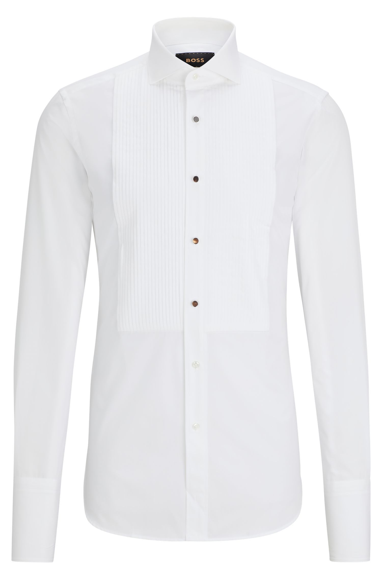 BOSS - Sơ mi vải poplin cotton sản xuất tại Ý