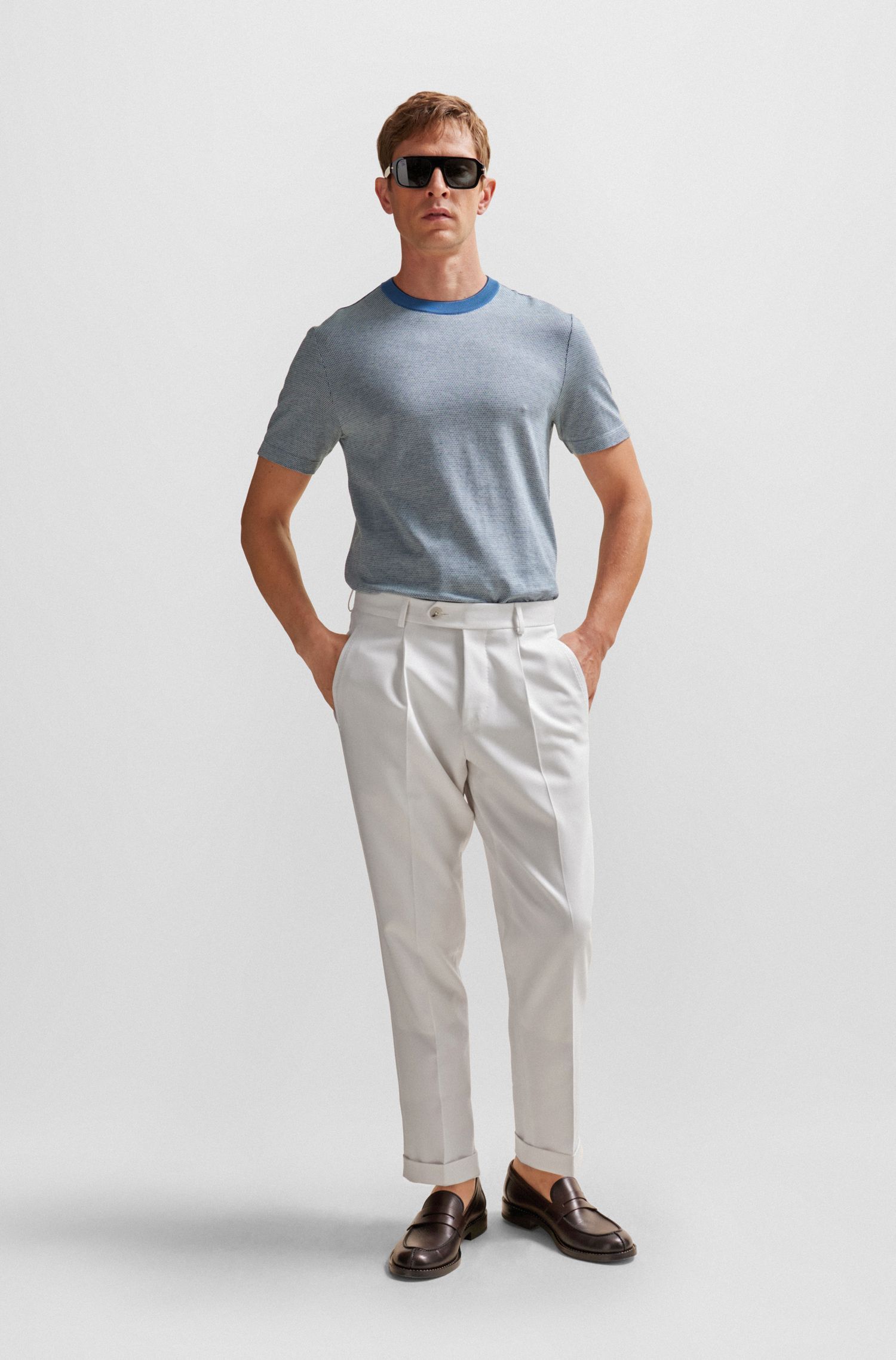 BOSS - Áo thun cotton và Cashmere